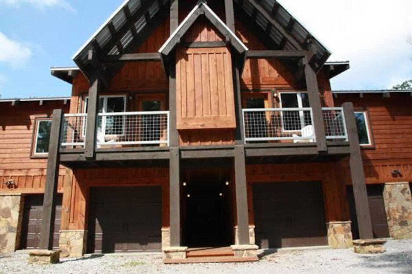 Wood-sided Trout Hill Condo 723 with balcony and garage