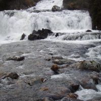 Falls on the Abhainn a' Gharbh-Choire