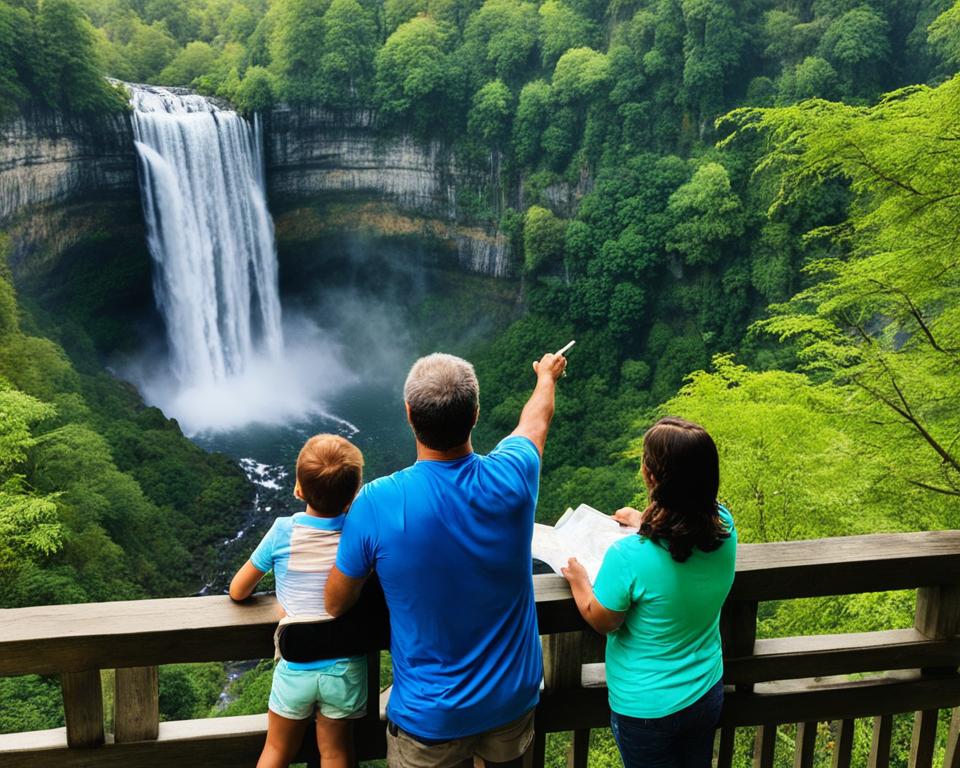 family enjoying Fall Creek Falls